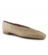 Zapatos trenzados en platino