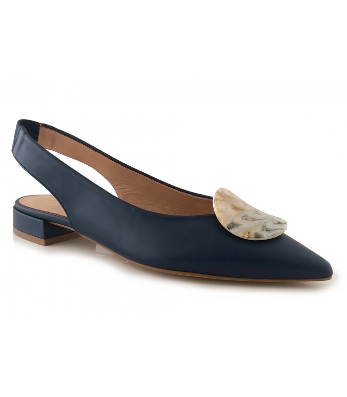 Zapatos corte salón de mujer en azul marino
