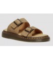 Sandalias mujer color cuero Dr. Martens dos hebillas