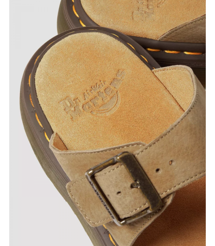 Sandalias mujer color cuero Dr. Martens dos hebillas
