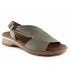 Sandalia para mujer en piel camel