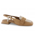 Zapato mujer cuero y hielo con hebilla