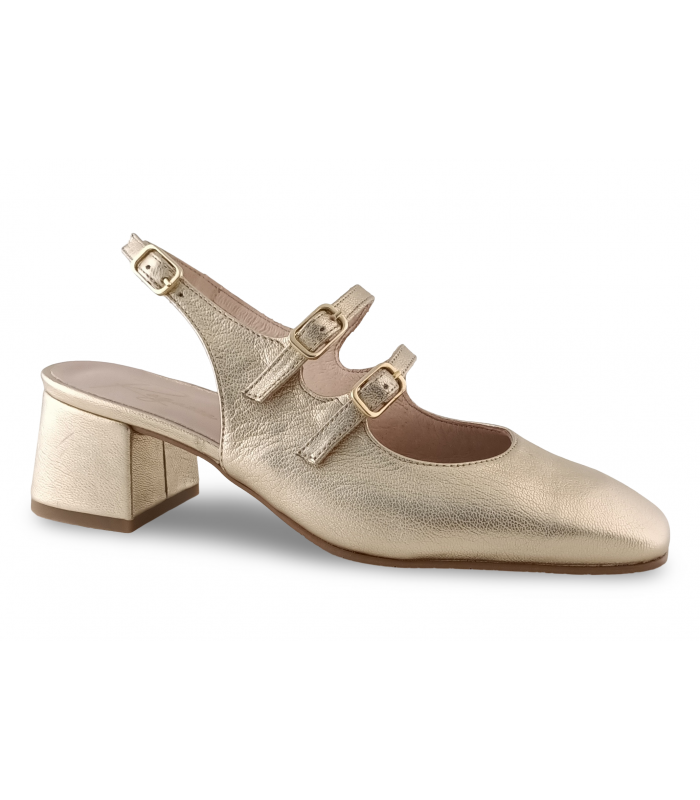 Zapato color oro para mujer