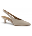 Zapato salón metalizado para mujer