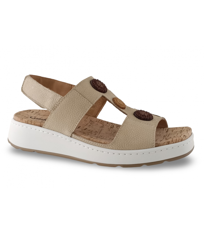 Sandalia tiras T piel