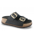 Sandalias de plataforma en piel negra