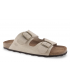 Sandalias de caballero en serraje beige