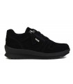 Zapato deportivo en serraje negro para mujer