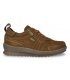Zapato estilo sport con cremallera lateral en marrón.