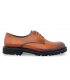 Zapato de cordones en color brandy.
