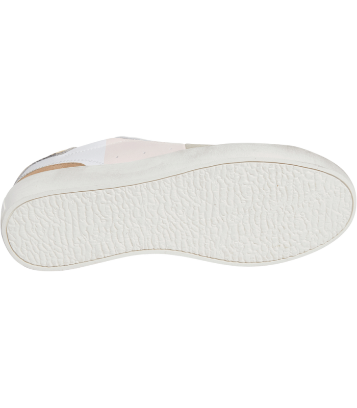 Deportivo tipo casco en color blanco con acabado desgastado