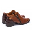 Zapato cuero para mujer con cremallera lateral