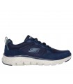 Deportivo Skechers de corte clásico en color azul marino con suela beige.