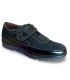 Zapato de charol con velcro.