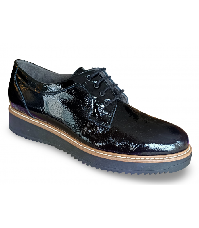 Zapatos Barefoot De Piel Con Cordones Para Mujer - Calzado Minimalista, Suela Fina, Puntera Ancha