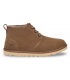 Botas de cordones taupe. Piel cordero engrasada.