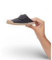Zapatos con velcro en color antracita.