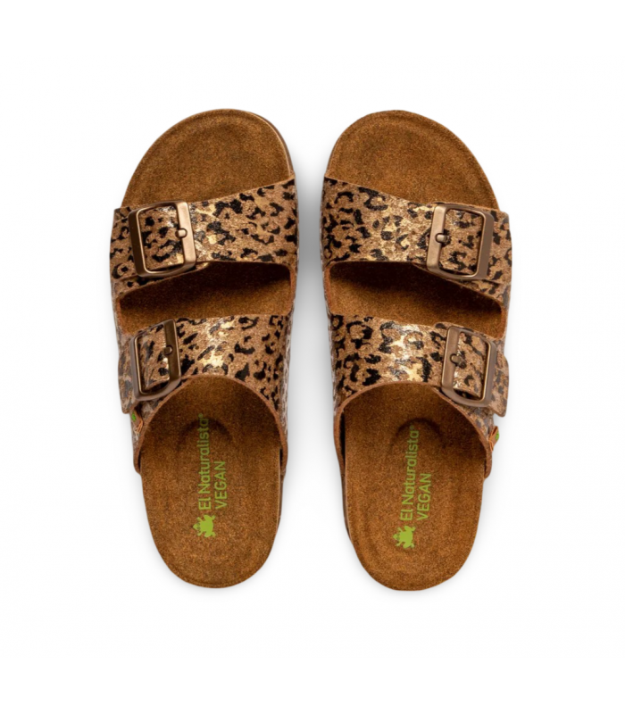 Sandalia de leopardo con hebillas El Naturalista N5797P