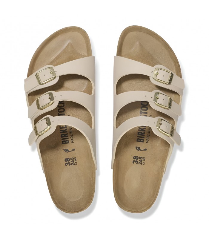 Sandalia tres hebillas arena Birkenstock 102926