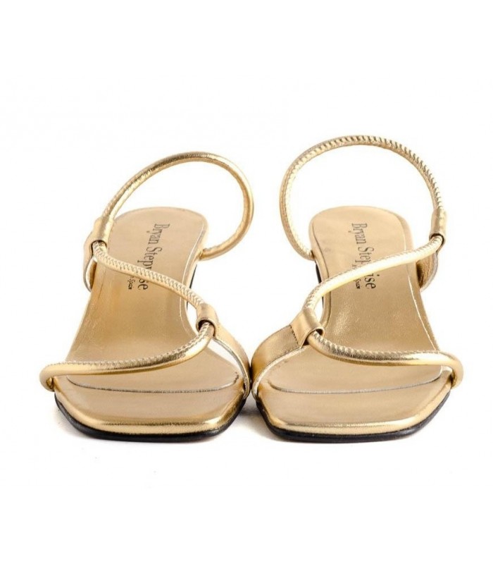 Sandalia laminada oro Bryan 6602
