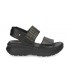 Sandalia plataforma velcro negra Panama Jack NOAH