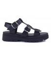 Sandalias negras con piso track Patricia Miller 6536