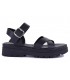 Sandalias negras con piso track Patricia Miller 6537