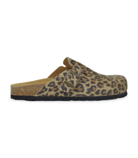 Zueco leopardo para señora Coronel Tapioca CT719