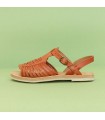 Sandalia de color cuero para mujer MEXAS AZTECA