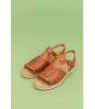 Sandalia de color cuero para mujer MEXAS AZTECA