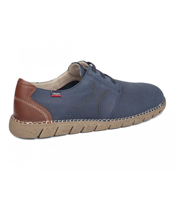 Zapato con cordones elásticos de color azul para caballero CALLAGHAN 43200