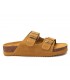 Sandalia de dos hebillas en color beige para señora XTI 142552