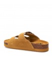 Sandalia de dos hebillas en color beige para señora XTI 142552