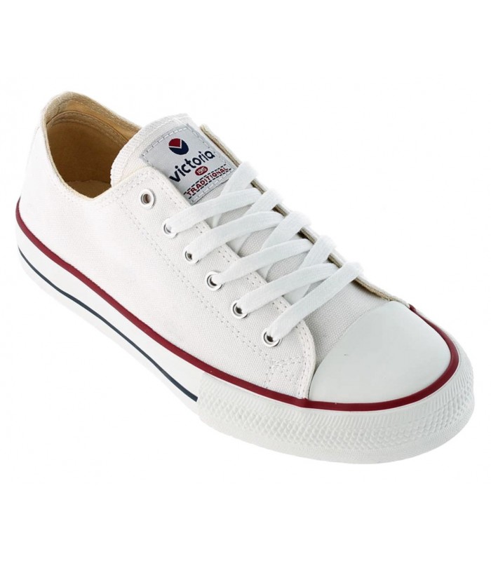Deportivo clásico de lona de color blanco para mujer VICTORIA 106550