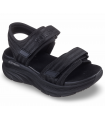 Sandalia negra con plataforma para mujer SKECHERS 119823 DLUX WALKER - ADORED DAYS