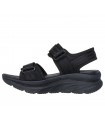 Sandalia negra con plataforma para mujer SKECHERS 119823 DLUX WALKER - ADORED DAYS
