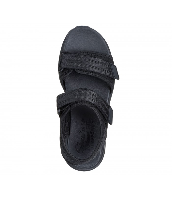 Sandalia negra con plataforma para mujer SKECHERS 119823 DLUX WALKER - ADORED DAYS