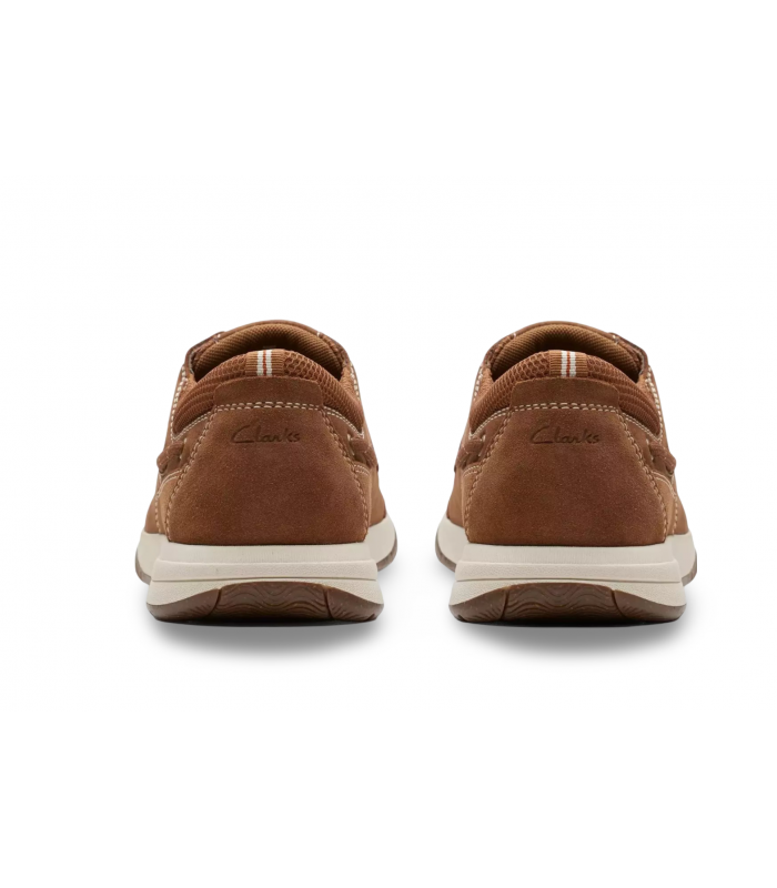 Zapato estilo náutico de color cuero para hombre CLARKS Sailview Lace