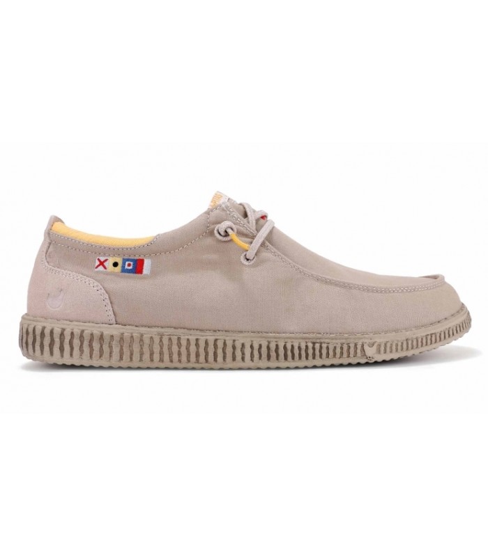 Zapato estilo Wallaby de color beige para hombre WALK IN PITAS WP150 DECK