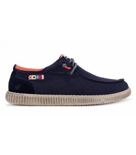 Zapato estilo Wallaby de color azul marino para hombre WALK IN PITAS WP150 DECK