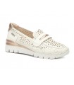 Mocasín de color blanco roto para mujer CANTABRIA PIKOLINOS