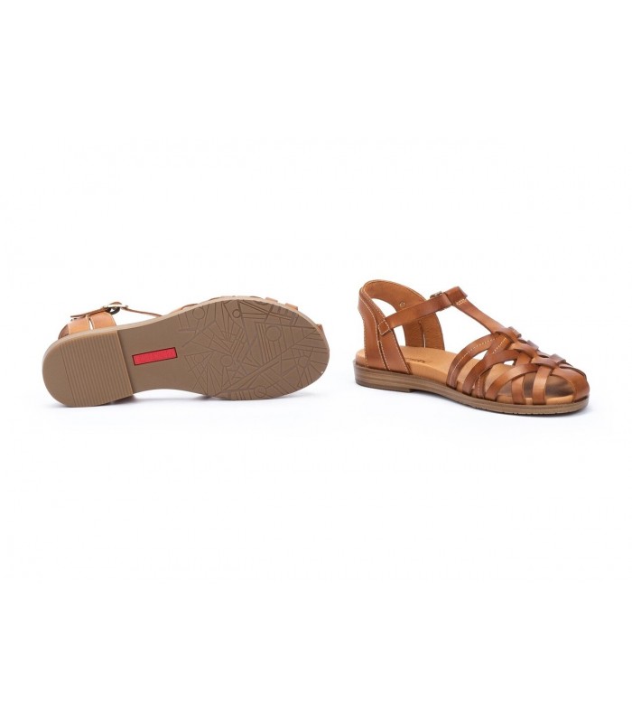 Sandalia estilo romano de color brandy para mujer FORMENTERA PIKOLINOS
