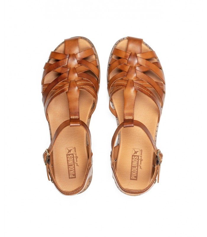 Sandalia estilo romano de color brandy para mujer FORMENTERA PIKOLINOS