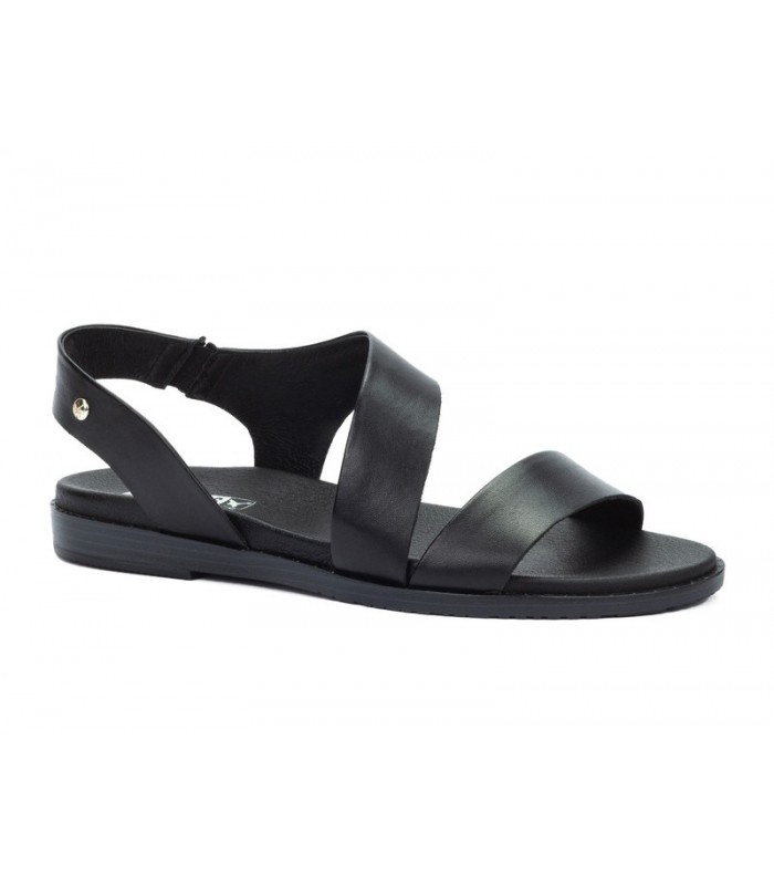 Sandalia plana de color negro para mujer FORMENTERA PIKOLINOS