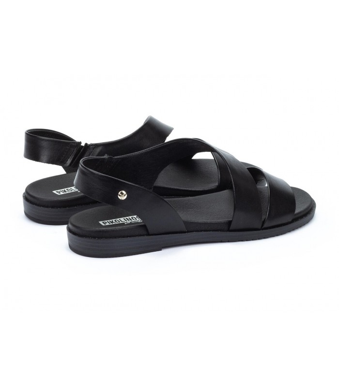 Sandalia plana de color negro para mujer FORMENTERA PIKOLINOS