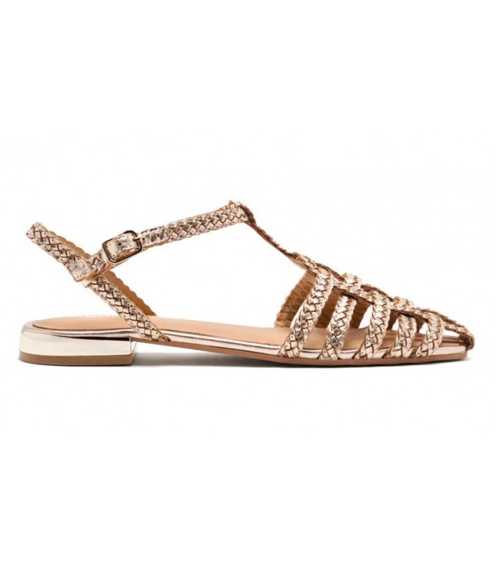 Zapato trenzado de color dorado para mujer GIOSEPPO 75456