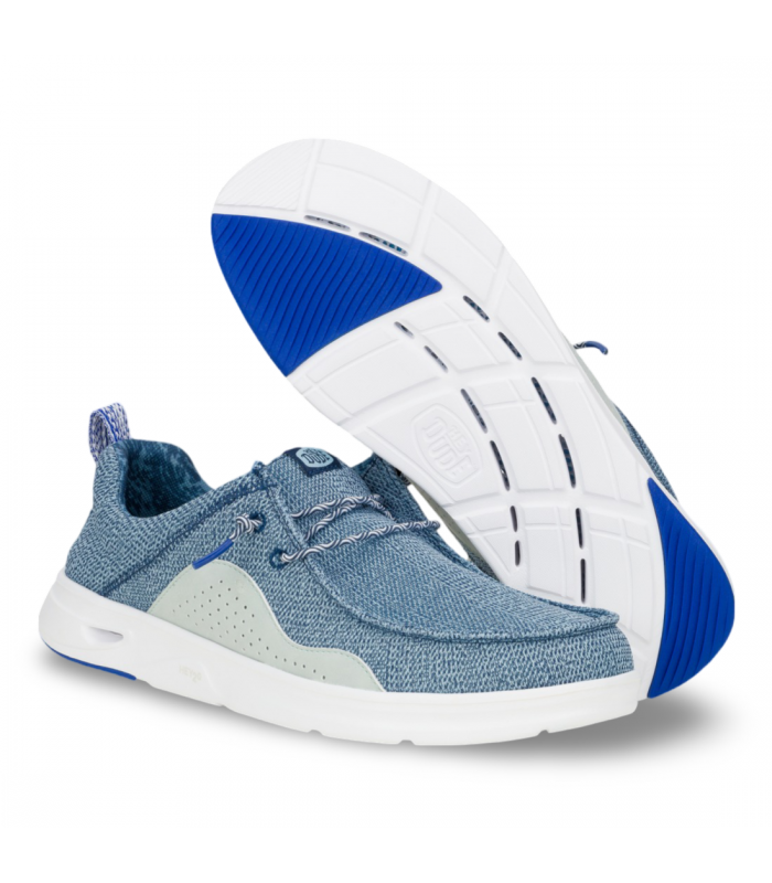 Zapato estilo Wallaby de color celeste para hombre HEYDUDE WALLY HEY2O MESH