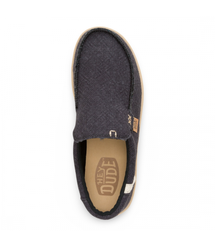 Zapatos sin cordones estilo Wallaby de color azul marino para hombre HEYDUDE MIKKA JUTE