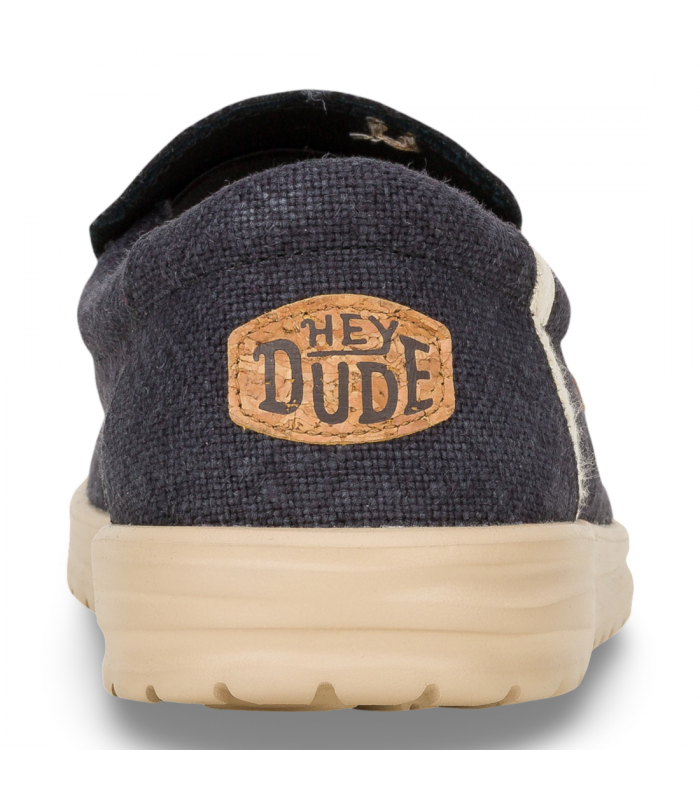 Zapatos sin cordones estilo Wallaby de color azul marino para hombre HEYDUDE MIKKA JUTE