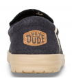Zapatos sin cordones estilo Wallaby de color azul marino para hombre HEYDUDE MIKKA JUTE